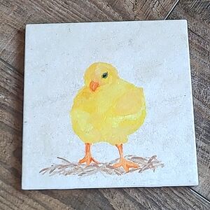Tile painted chick